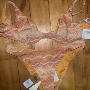 Billabong Wave Hello Bikini - Orange and Cream